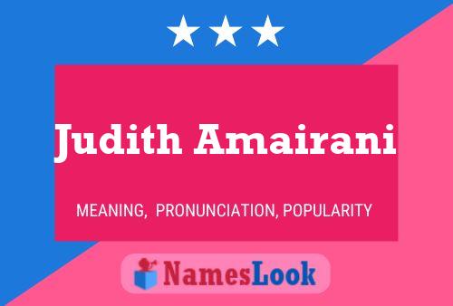 Judith Amairani பெயர் போஸ்டர்