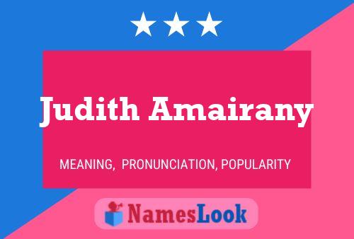 Judith Amairany பெயர் போஸ்டர்