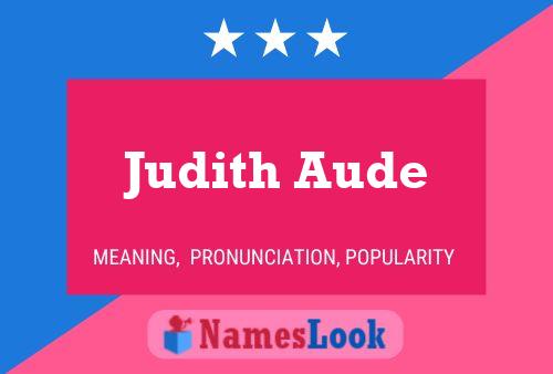 Judith Aude பெயர் போஸ்டர்