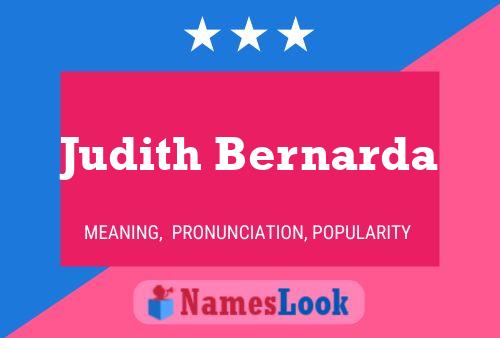 Judith Bernarda பெயர் போஸ்டர்