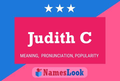 Judith C பெயர் போஸ்டர்