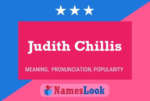 Judith Chillis பெயர் போஸ்டர்