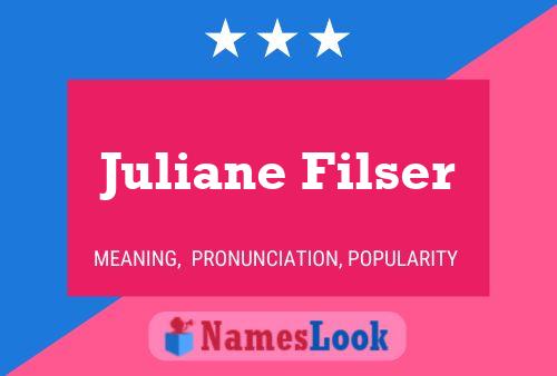 Juliane Filser பெயர் போஸ்டர்