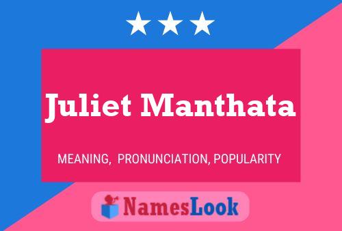 Juliet Manthata பெயர் போஸ்டர்