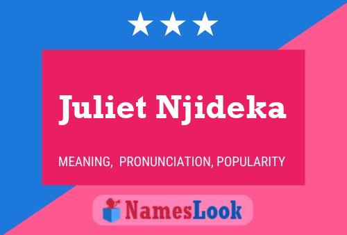 Juliet Njideka பெயர் போஸ்டர்