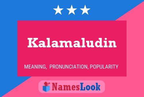 Kalamaludin பெயர் போஸ்டர்