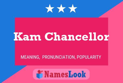 Kam Chancellor பெயர் போஸ்டர்