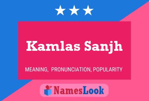 Kamlas Sanjh பெயர் போஸ்டர்