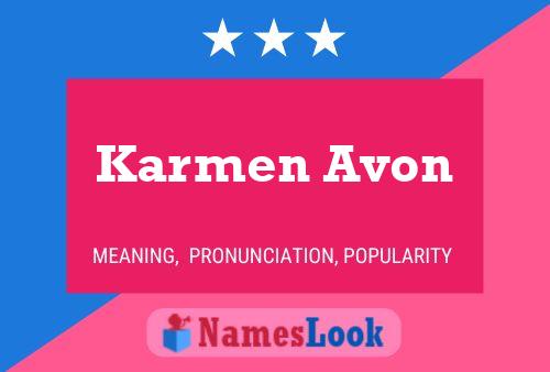 Karmen Avon பெயர் போஸ்டர்