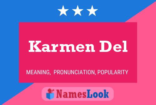 Karmen Del பெயர் போஸ்டர்