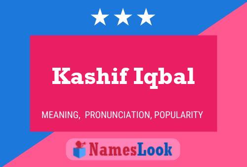 Kashif Iqbal பெயர் போஸ்டர்