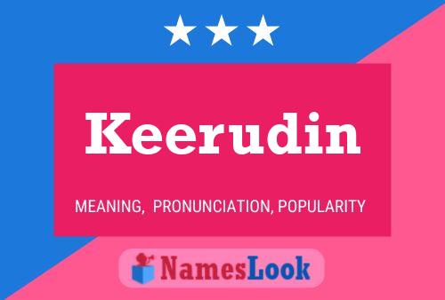 Keerudin பெயர் போஸ்டர்