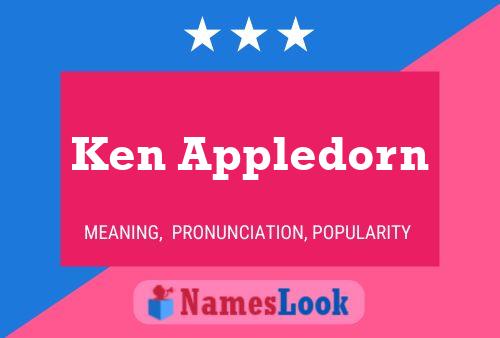 Ken Appledorn பெயர் போஸ்டர்