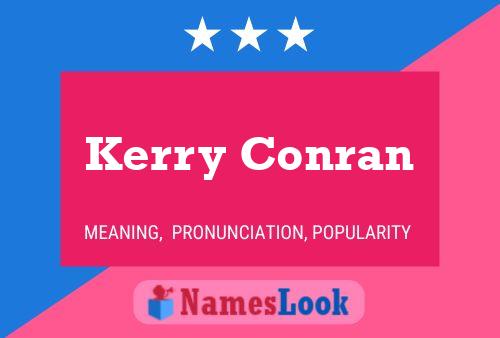 Kerry Conran பெயர் போஸ்டர்