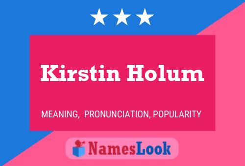 Kirstin Holum பெயர் போஸ்டர்