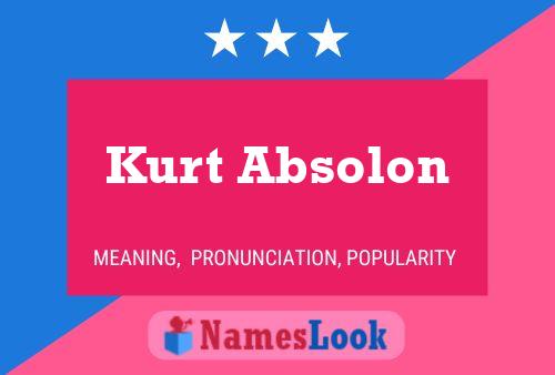 Kurt Absolon பெயர் போஸ்டர்