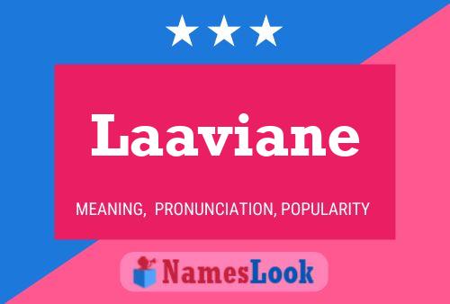 Laaviane பெயர் போஸ்டர்