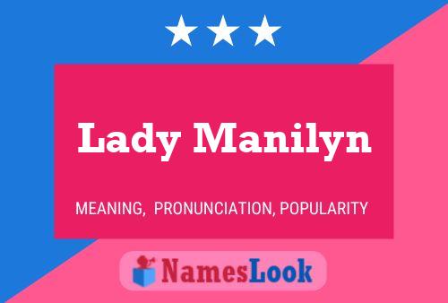 Lady Manilyn பெயர் போஸ்டர்