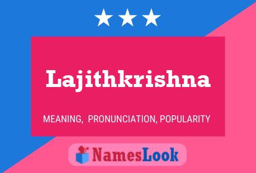 Lajithkrishna பெயர் போஸ்டர்