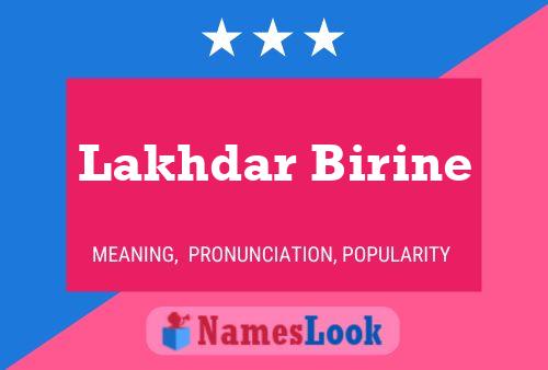 Lakhdar Birine பெயர் போஸ்டர்