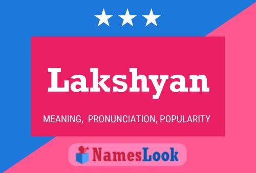 Lakshyan பெயர் போஸ்டர்