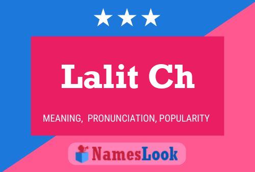 Lalit Ch பெயர் போஸ்டர்