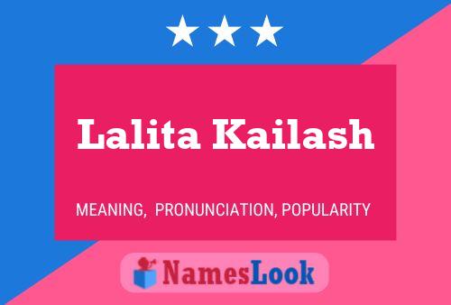 Lalita Kailash பெயர் போஸ்டர்