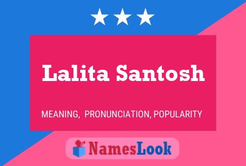 Lalita Santosh பெயர் போஸ்டர்