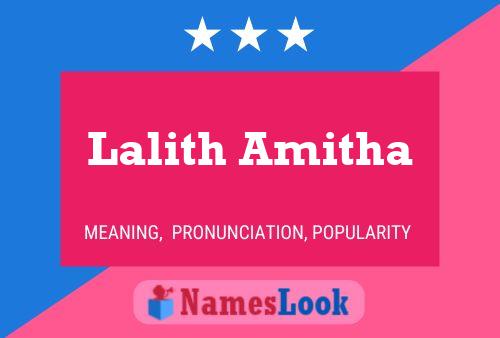 Lalith Amitha பெயர் போஸ்டர்