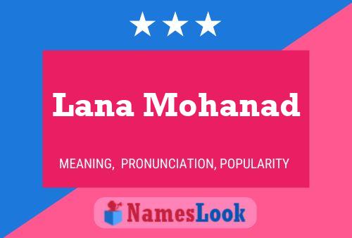 Lana Mohanad பெயர் போஸ்டர்