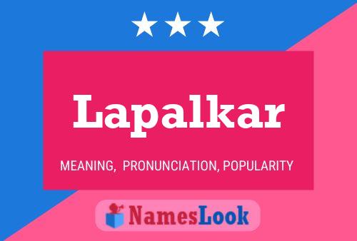 Lapalkar பெயர் போஸ்டர்