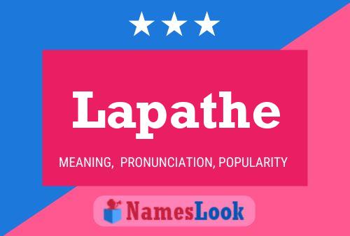 Lapathe பெயர் போஸ்டர்