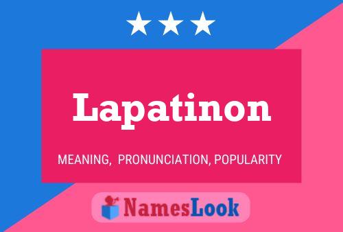 Lapatinon பெயர் போஸ்டர்