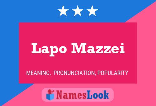 Lapo Mazzei பெயர் போஸ்டர்