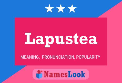 Lapustea பெயர் போஸ்டர்