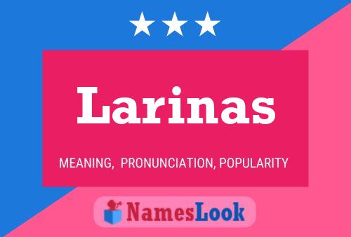 Larinas பெயர் போஸ்டர்