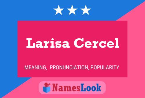 Larisa Cercel பெயர் போஸ்டர்