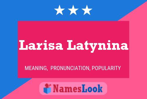 Larisa Latynina பெயர் போஸ்டர்