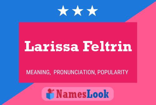 Larissa Feltrin பெயர் போஸ்டர்