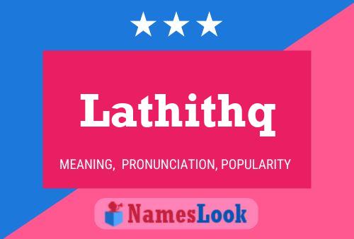 Lathithq பெயர் போஸ்டர்