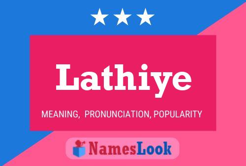 Lathiye பெயர் போஸ்டர்