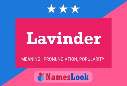 Lavinder பெயர் போஸ்டர்