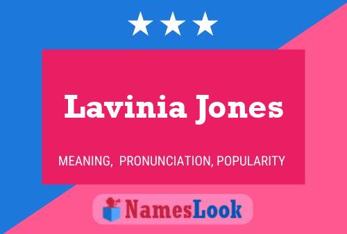 Lavinia Jones பெயர் போஸ்டர்