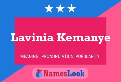 Lavinia Kemanye பெயர் போஸ்டர்