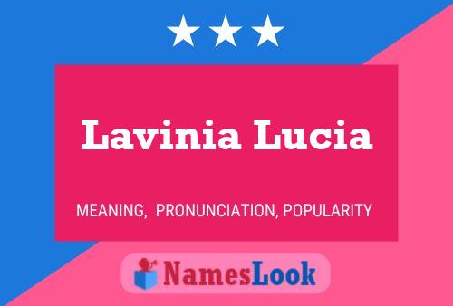 Lavinia Lucia பெயர் போஸ்டர்