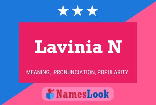 Lavinia N பெயர் போஸ்டர்