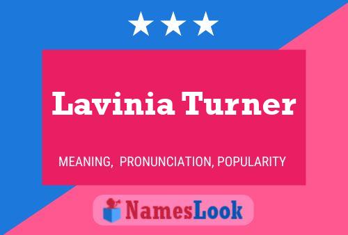 Lavinia Turner பெயர் போஸ்டர்