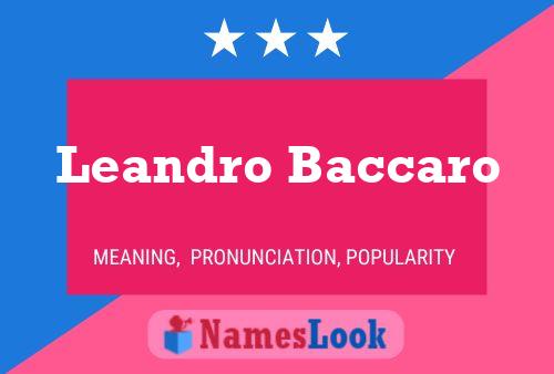 Leandro Baccaro பெயர் போஸ்டர்