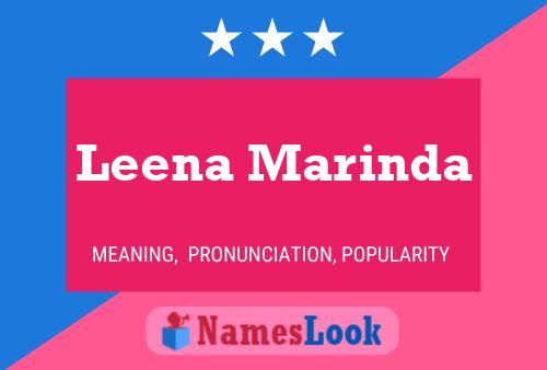 Leena Marinda பெயர் போஸ்டர்