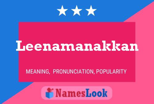 Leenamanakkan பெயர் போஸ்டர்